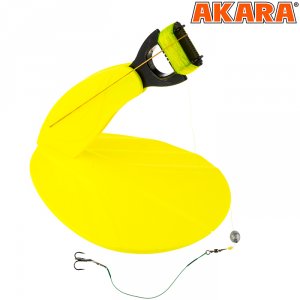 Жерлица зимняя Akara 3601-002 диаметр 16 см оснащенная (6 шт.) в сумке