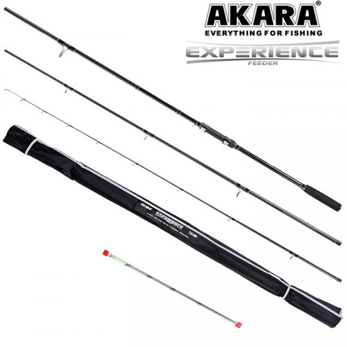 Удилище штекерное угольное фидерное 3 колена Akara Experience Feeder TX-30 (30-60-90)