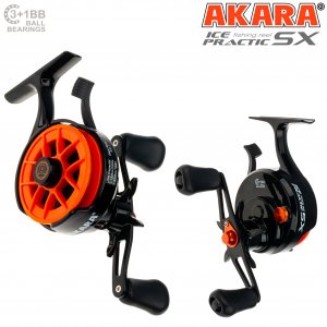 Катушка мультипликаторная зимняя Akara Ice Practic SX 3+1 bb