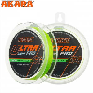 Шнур Akara Ultra Light PRO Green 100 м