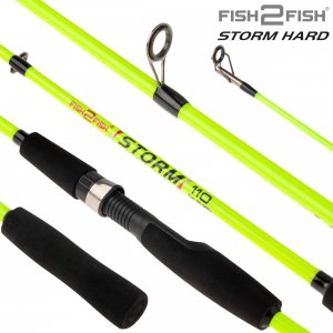 Спиннинг одночастный стекло Fish2Fish Storm Hard (50-300) 1,1 м