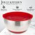 Миска Jolly Kitchen нержавеющая сталь 0,5 мм с пл.крышкой красная диам. 22 см