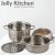 Мантоварка - пароварка Jolly Kitchen три яруса диаметр 28 см нержавеющая сталь