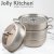 Мантоварка - пароварка Jolly Kitchen три яруса диаметр 28 см нержавеющая сталь