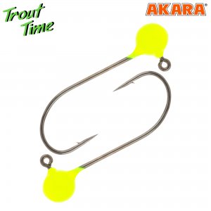 Джиг-головка Akara Trout Time Шар Yellow 3 штуки в блистере