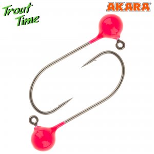 Джиг-головка Akara Trout Time Шар Pink 3 штуки в блистере