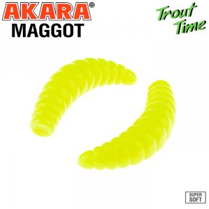 Силиконовая приманка Akara Trout Time MAGGOT 1,8 Shrimp (7 шт)