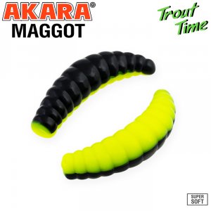 Силиконовая приманка Akara Trout Time MAGGOT 1,6 Cheese (10 шт)