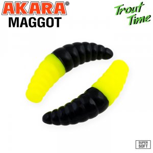 Силиконовая приманка Akara Trout Time MAGGOT 1,6 Cheese (10 шт)