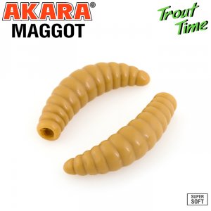Силиконовая приманка Akara Trout Time MAGGOT 1,8 Cheese (10 шт)