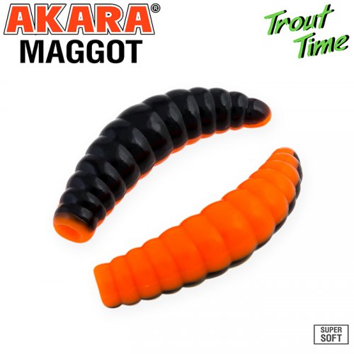 Силиконовая приманка Akara Trout Time MAGGOT 1,6 Shrimp (10 шт)