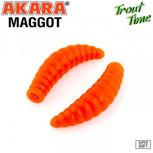 Силиконовая приманка Akara Trout Time MAGGOT 1,6 Cheese (10 шт)