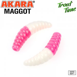 Силиконовая приманка Akara Trout Time MAGGOT 1,6 Cheese (10 шт)