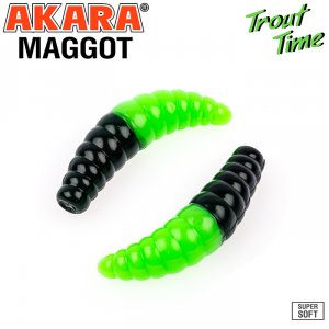 Силиконовая приманка Akara Trout Time MAGGOT 1,6 Cheese (10 шт)
