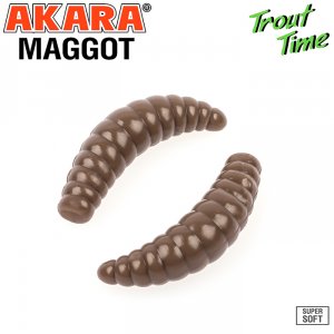 Силиконовая приманка Akara Trout Time MAGGOT 1,6 Cheese (10 шт)