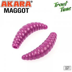 Силиконовая приманка Akara Trout Time MAGGOT 1,6 Cheese (10 шт)