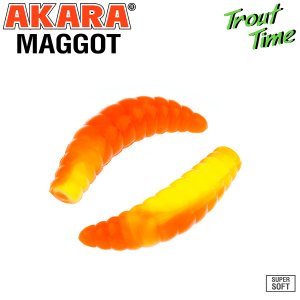 Силиконовая приманка Akara Trout Time MAGGOT 1,6 Cheese (10 шт)