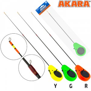 Удочка зимняя Akara Detent M 400 (2,0-8,0г) Green 2-х составной