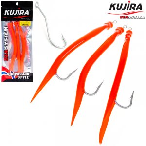 Снасточка морская Kujira Gummi Makk 10/0 Red (3 шт)