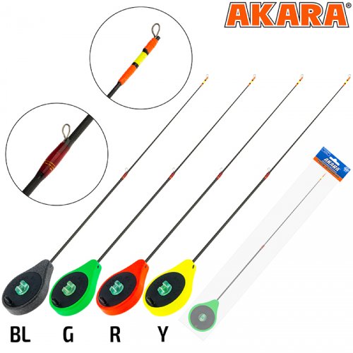 Удочка зимняя Akara Ice Pro 355 (1,0-8,0г) Green