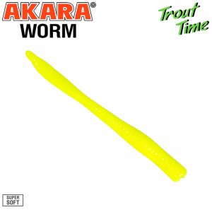 Силиконовая приманка Akara Trout Time WORM 3 Shrimp (10 шт)