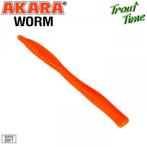 Силиконовая приманка Akara Trout Time WORM 3 Shrimp (10 шт)