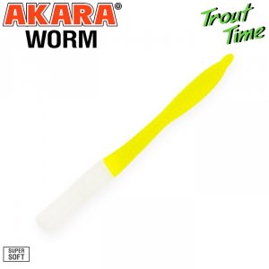 Силиконовая приманка Akara Trout Time WORM 3 Shrimp (10 шт)