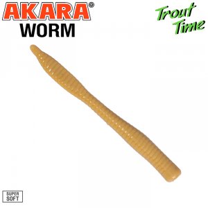 Силиконовая приманка Akara Trout Time WORM 3 Shrimp (10 шт)