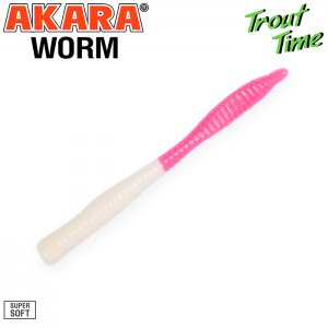 Силиконовая приманка Akara Trout Time WORM 3 Cheese (10 шт)