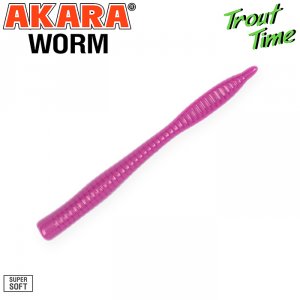 Силиконовая приманка Akara Trout Time WORM 3 Shrimp (10 шт)