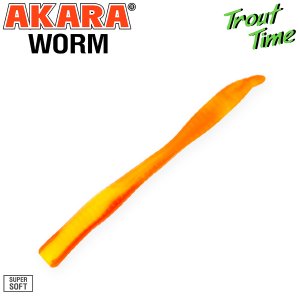 Силиконовая приманка Akara Trout Time WORM 3 Shrimp (10 шт)