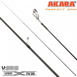 Хлыст угольный для спиннинга Akara Perfect Spin M 802 TX-30 (7-35) 2,4 м