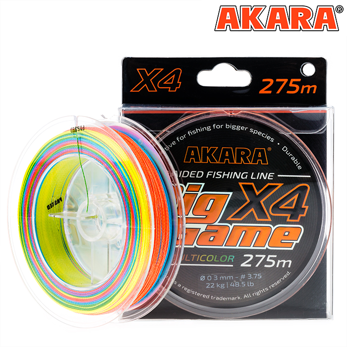 Шнур Akara Big Game Multicolor 275 м
