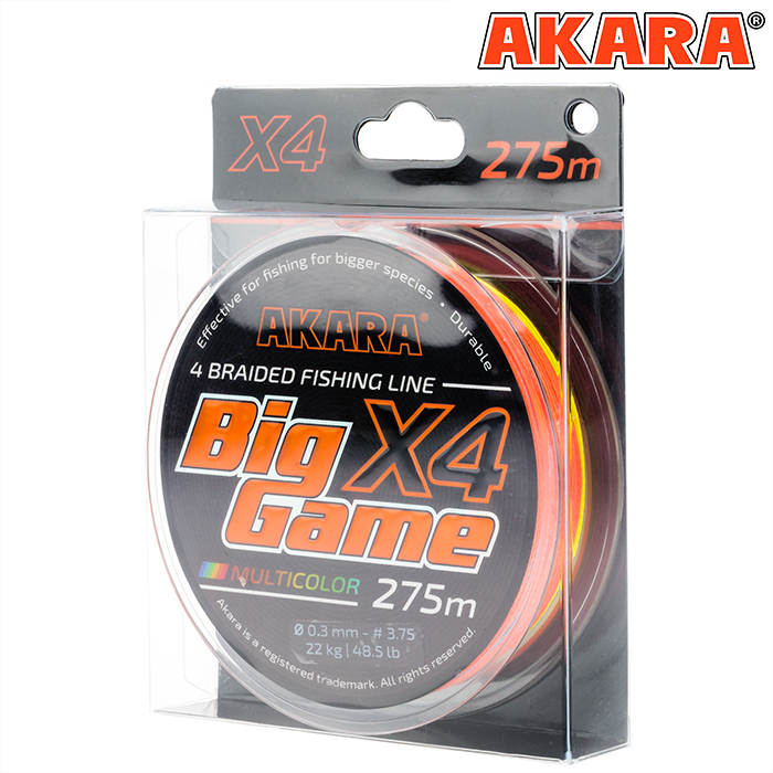 Шнур Akara Big Game Multicolor 275 м