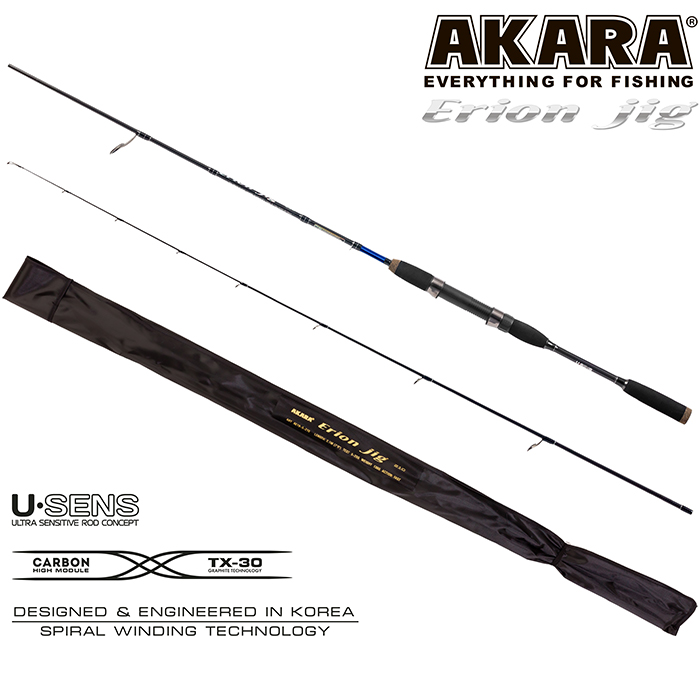 Спиннинг штекерный угольный 2 колена Akara Erion Jig TX-30 (5-25)