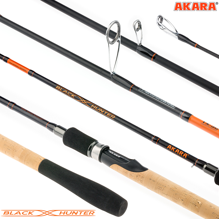 Спиннинг штекерный угольный Akara Black Hunter (24-65) H
