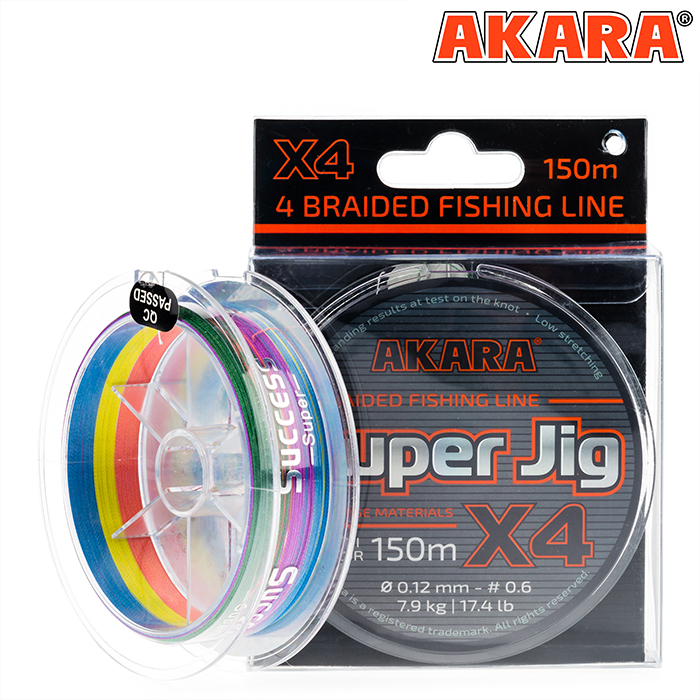 Шнур Akara Super Jig Multicolor 150 м