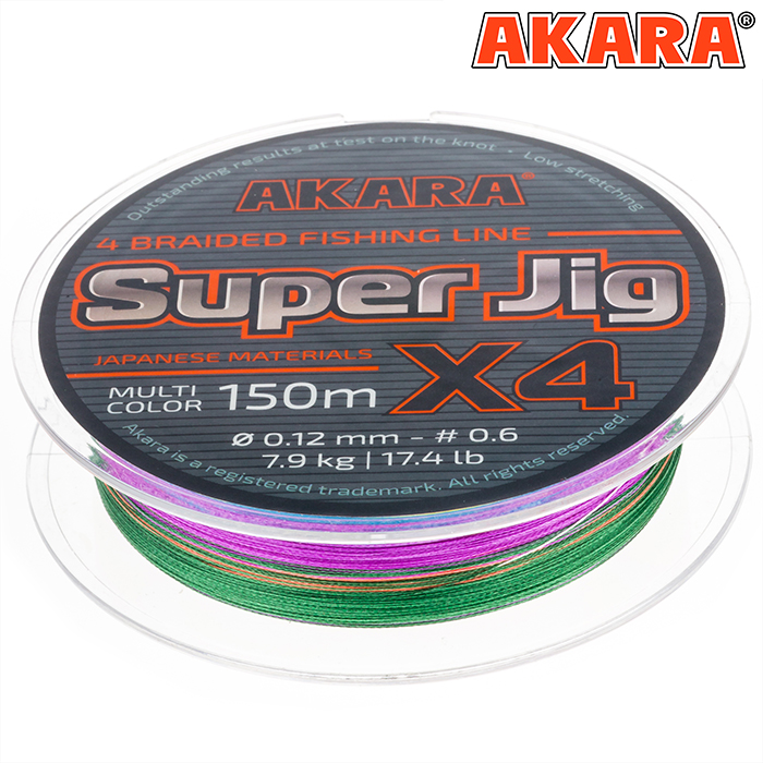 Шнур Akara Super Jig Multicolor 150 м