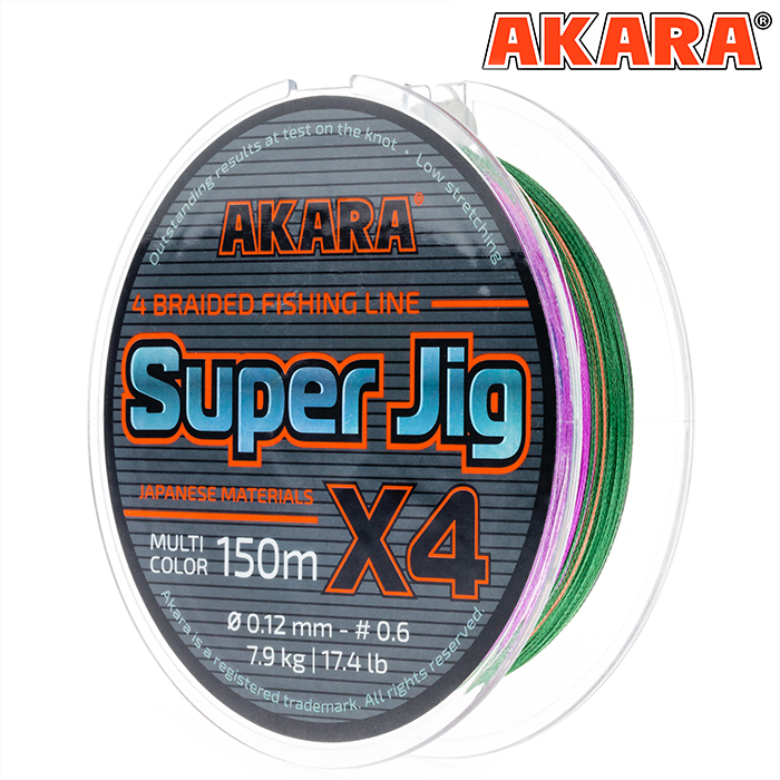 Шнур Akara Super Jig Multicolor 150 м