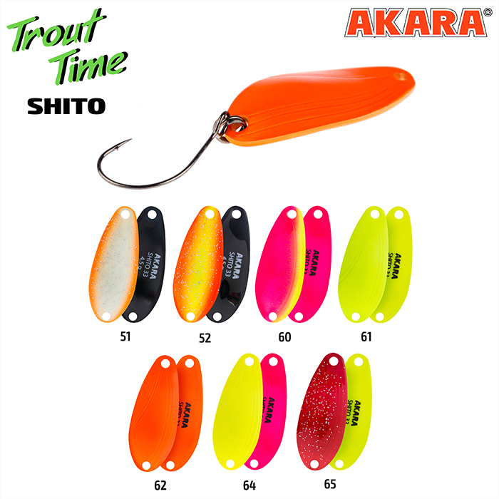 Блесна колеб. Akara Trout Time Shito 33 4,5 гр. 62