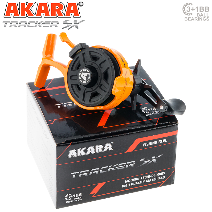 Катушка мультипликаторная зимняя Akara Tracker SX 3+1 bb с курком