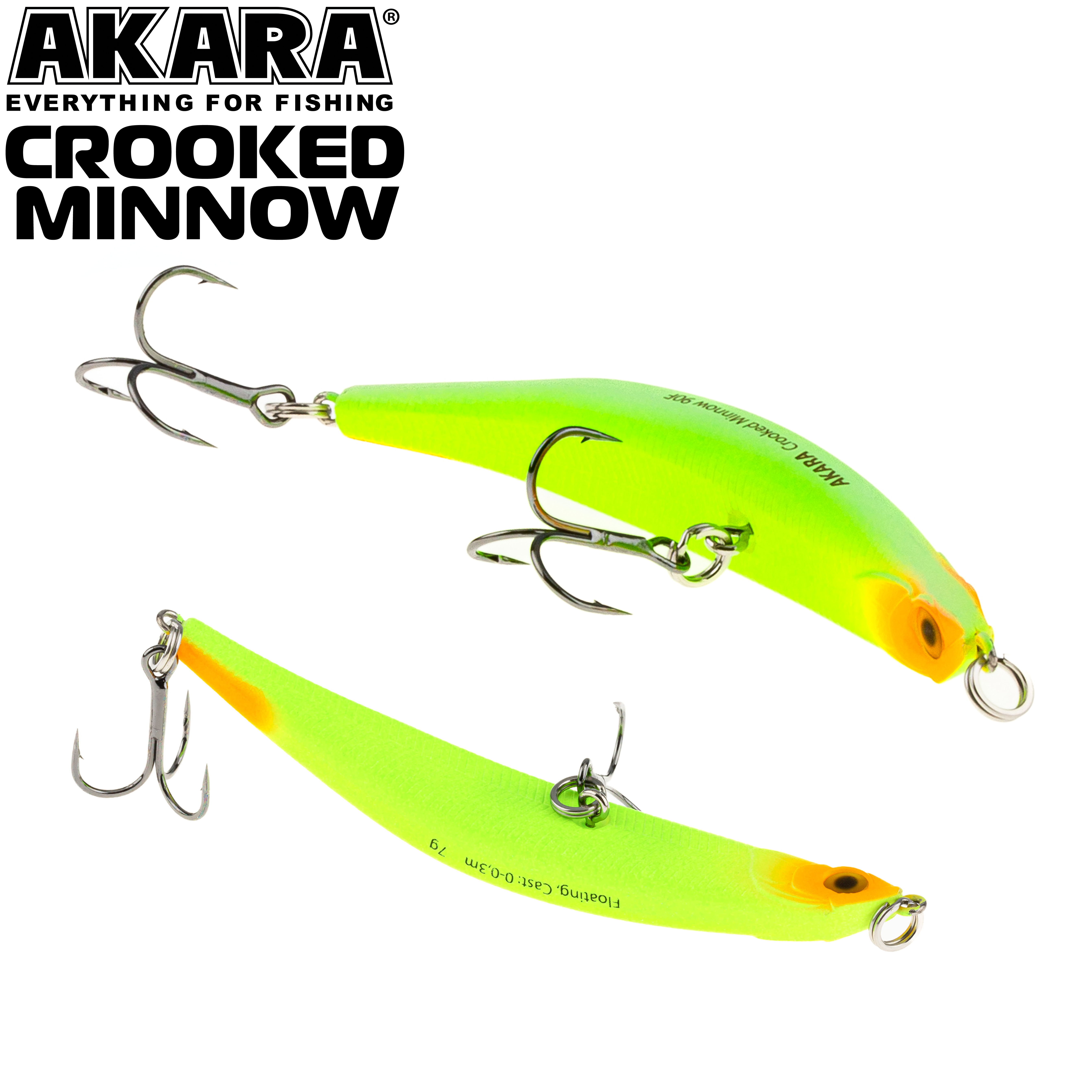 Воблер Akara Crooked Minnow 90F