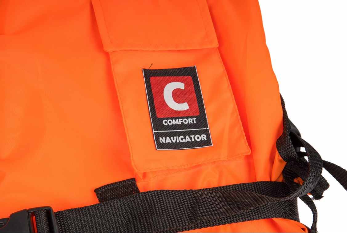 Жилет Comfort Navigator спасательный с подголовникоми свистком 20-140 кг (сертификат)