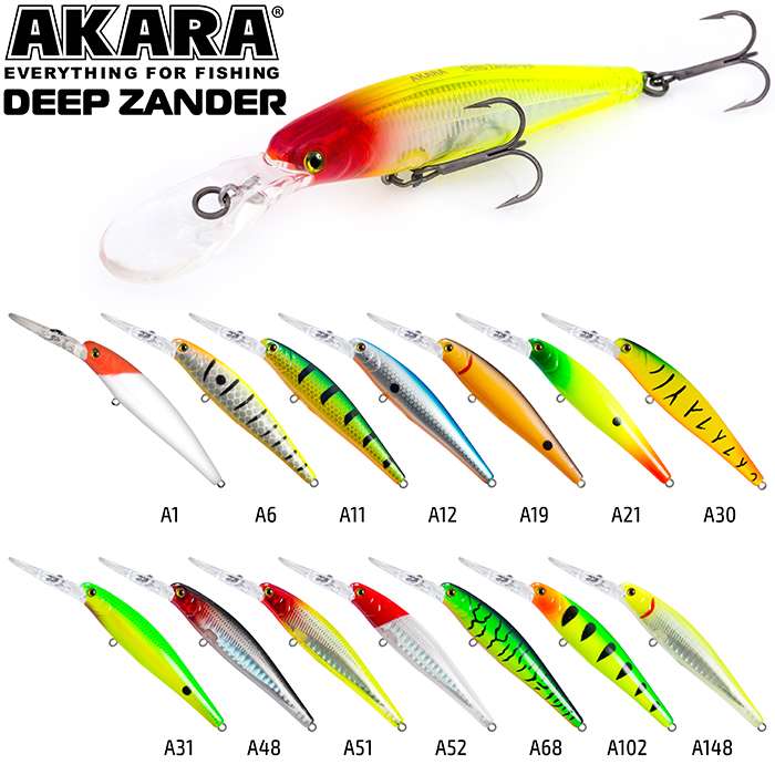 Воблер Akara Deep Zander 90 F