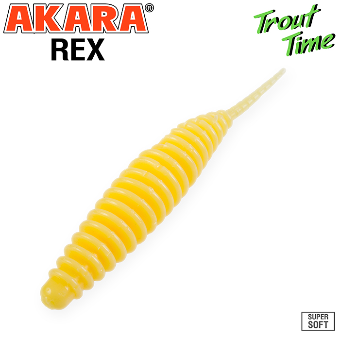Силиконовая приманка Akara Trout Time REX 2,5 Cheese (10 шт)