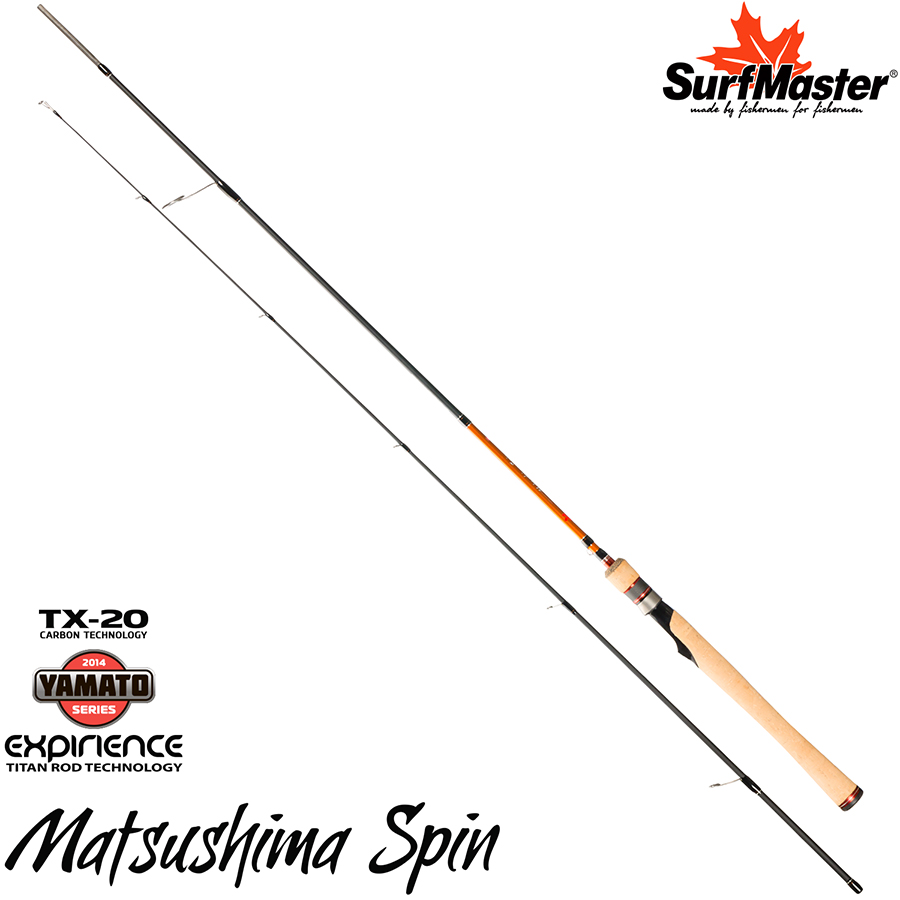 Спиннинг штекерный угольный 2 колена Surf Master YS5002 Yamato Series Matsushima Spin TX-20