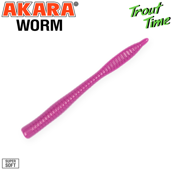 Силиконовая приманка Akara Trout Time WORM 3 Shrimp (10 шт)